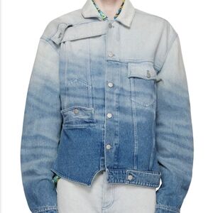 BOTTER Denim Jacket  whiskering-effect denim jacket